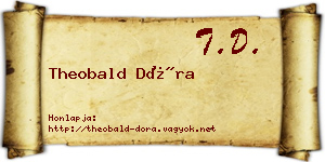 Theobald Dóra névjegykártya